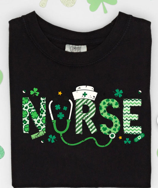 T-Shirt-St Patrick's Day Nurse